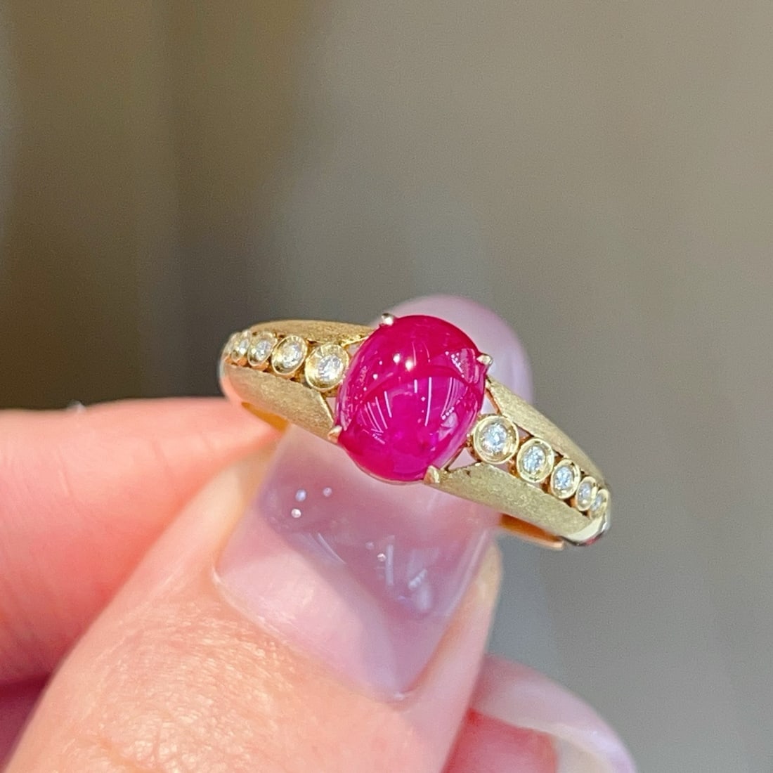 14k Gold 2.02 Ctw Natural Ruby & Diamond Ring - 2