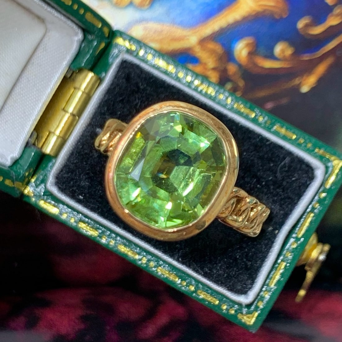 14k Gold 4.5 Ct Natural Tourmaline Ring - 7