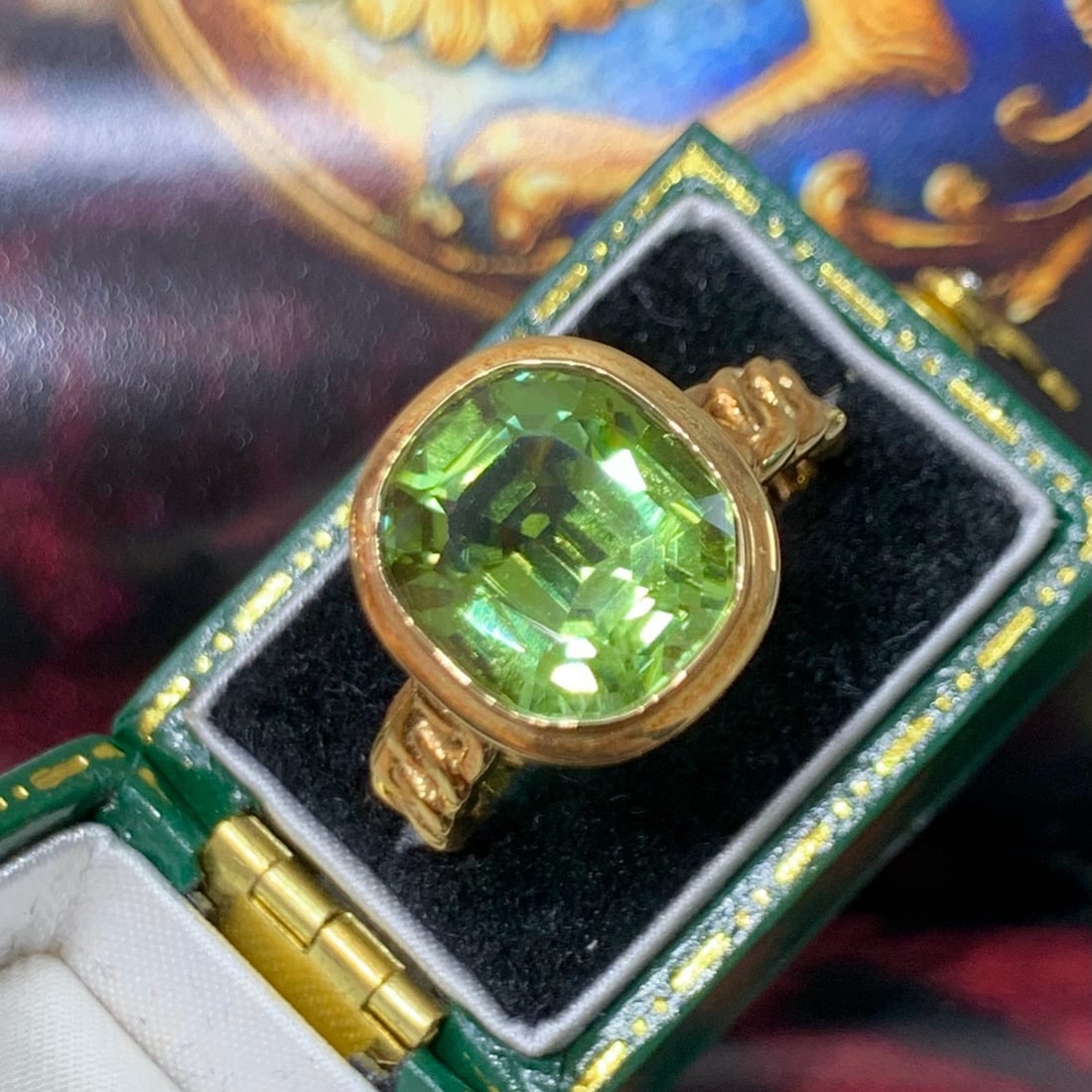 14k Gold 4.5 Ct Natural Tourmaline Ring - 8