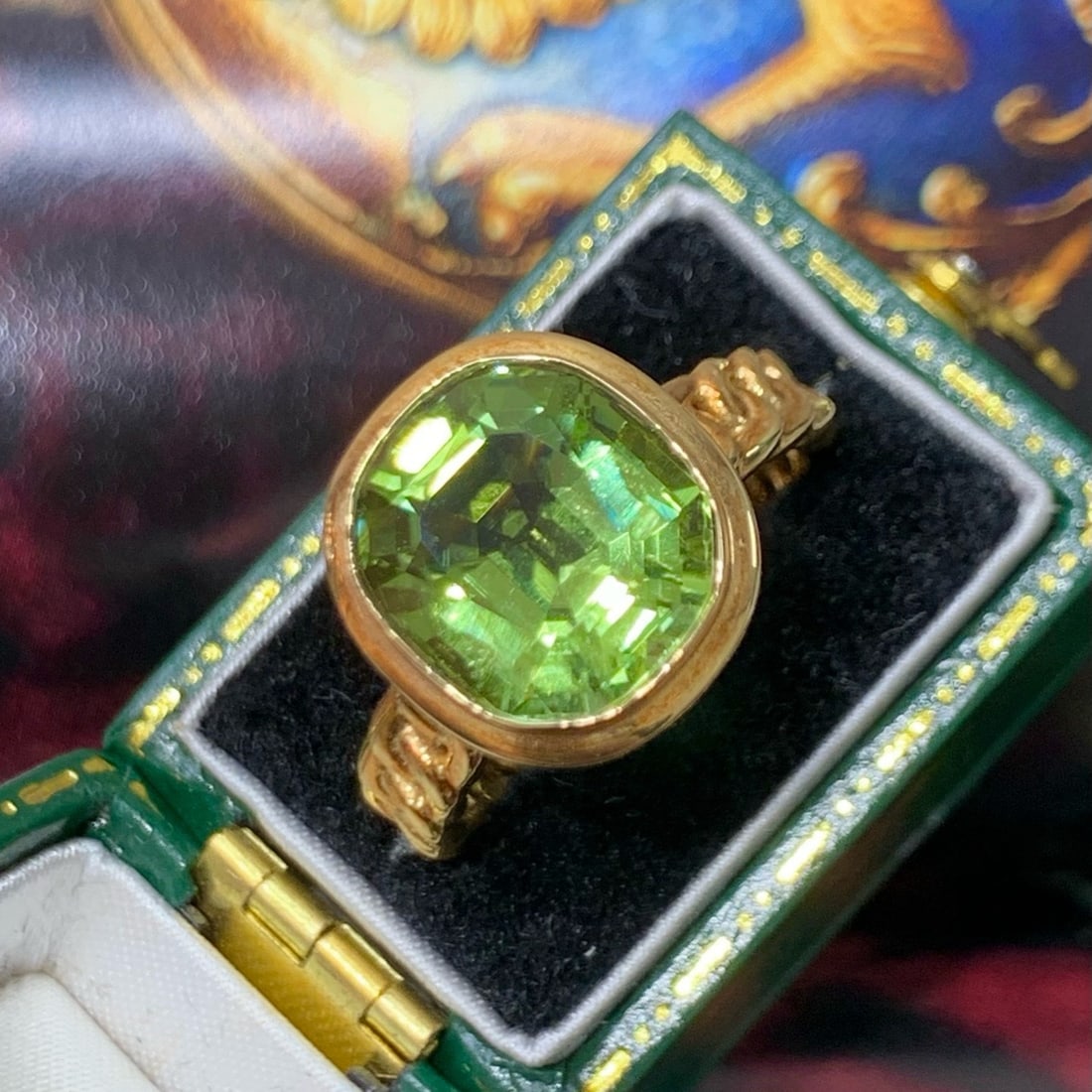 14k Gold 4.5 Ct Natural Tourmaline Ring - 9