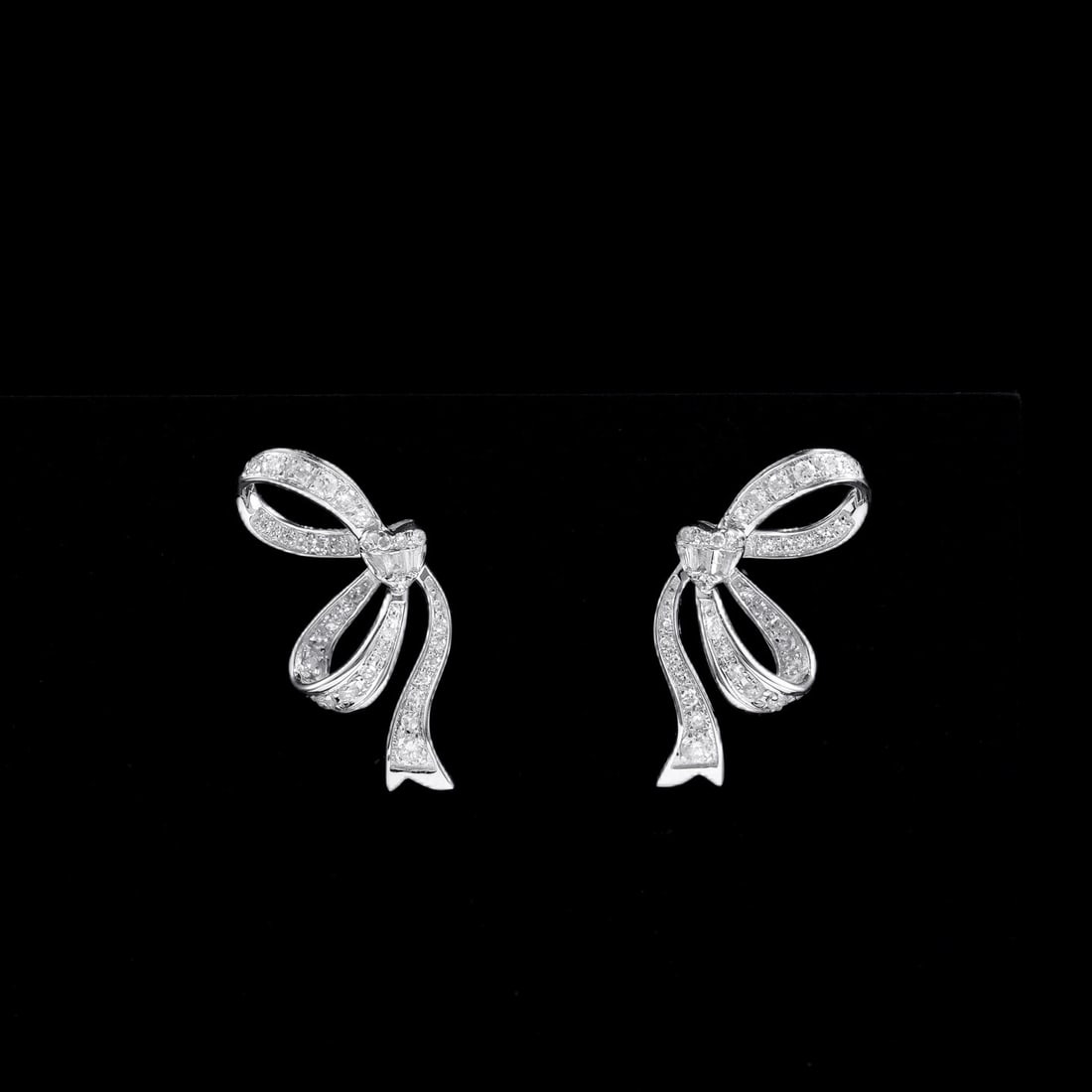 14k Gold 0.7 Ct Natural H Diamond Earrings - 6
