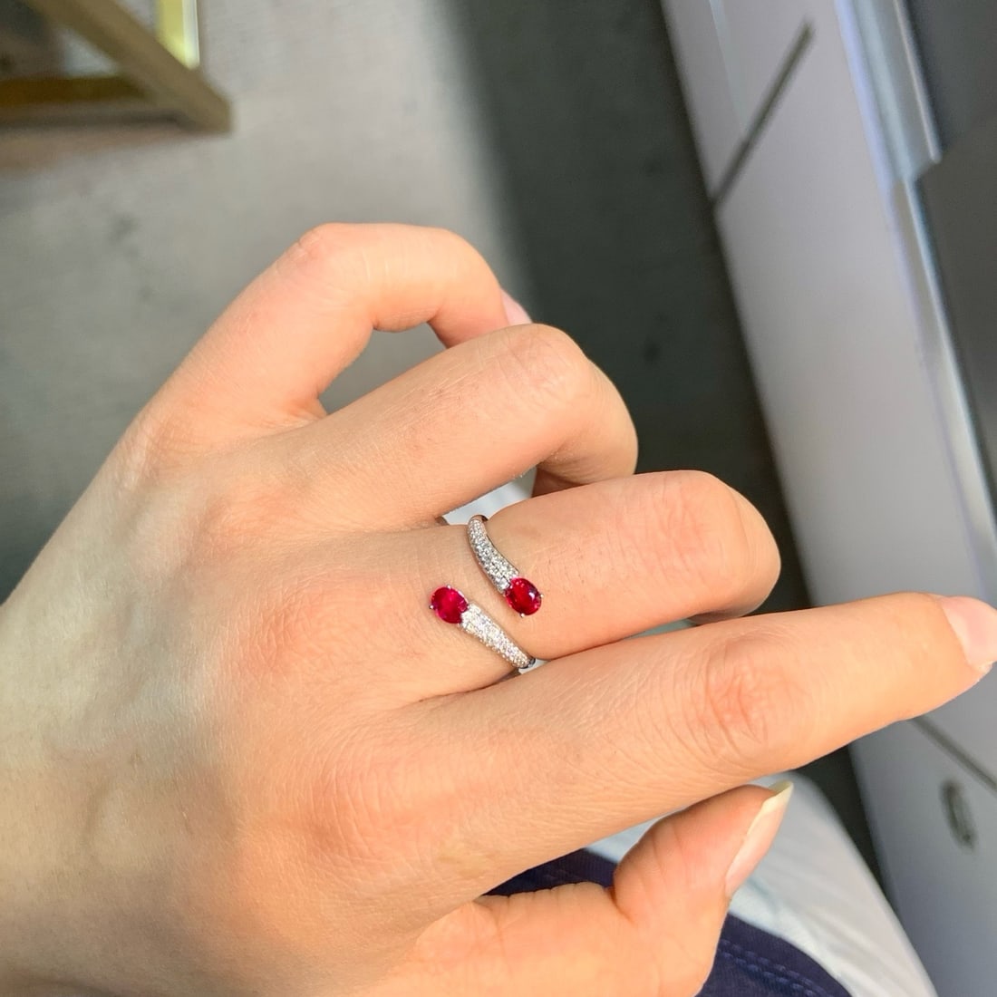 14k Gold 1.11 Ctw Natural Ruby & Diamond Ring - 6