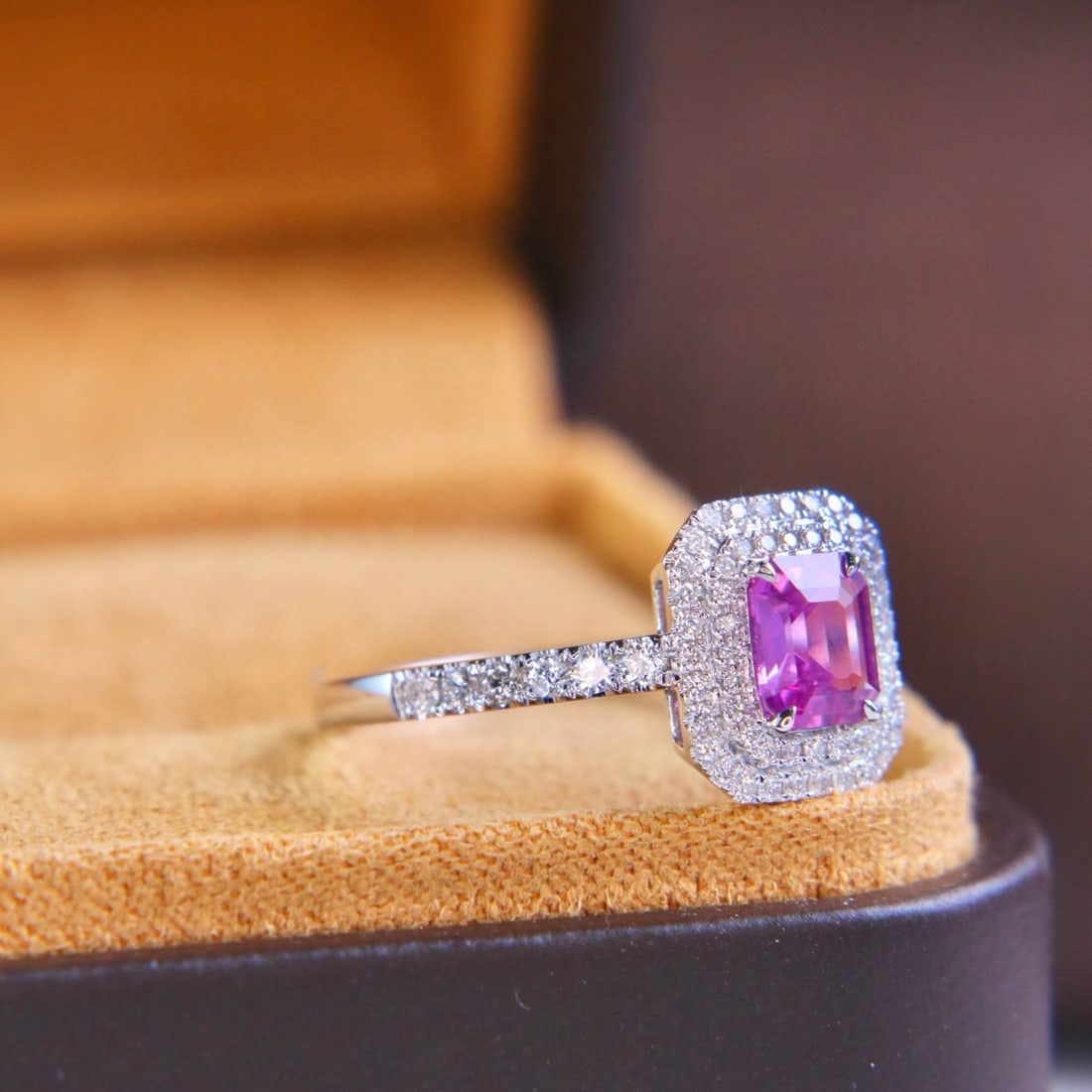 14k Gold 1.07 Ctw Natural Sapphire & Diamond Ring - 3