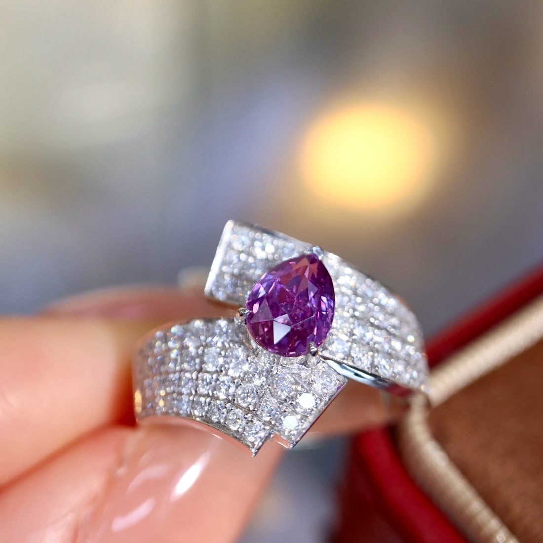 14k Gold 1.74 Ctw Natural Sapphire & Diamond Ring - 8