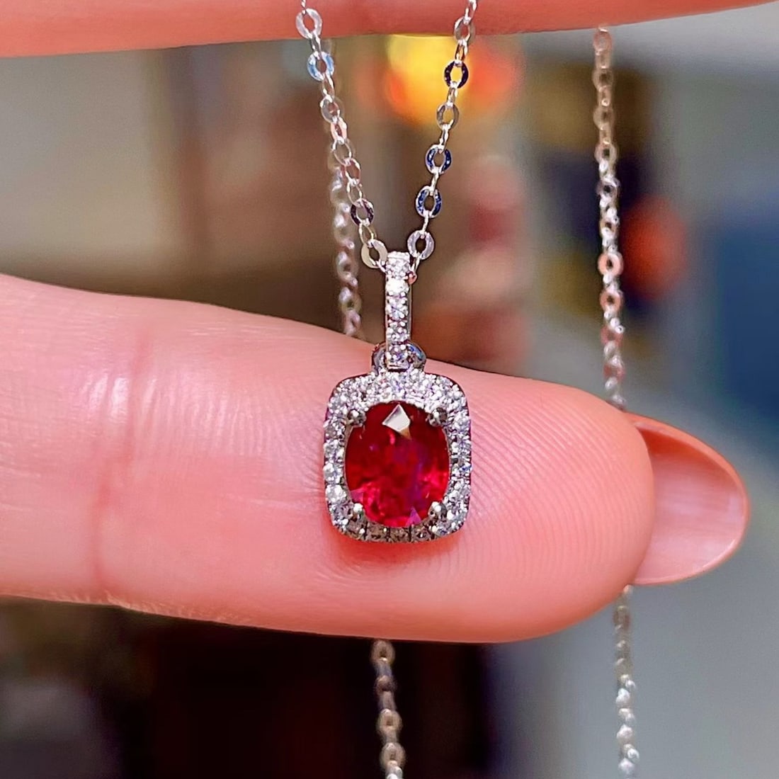 14k Gold 0.74 Ctw Natural Ruby & Diamond Pendant( Without Chain ): Ref:231176353gold // content:14k // goldmain // gemstone:rubyshape:ovalcarat // weight:0. 66ct // color:redtreatment:naturaladjacent // gemstone // 2 // : // diamondshape:roundcarat // weight:0. 08ct