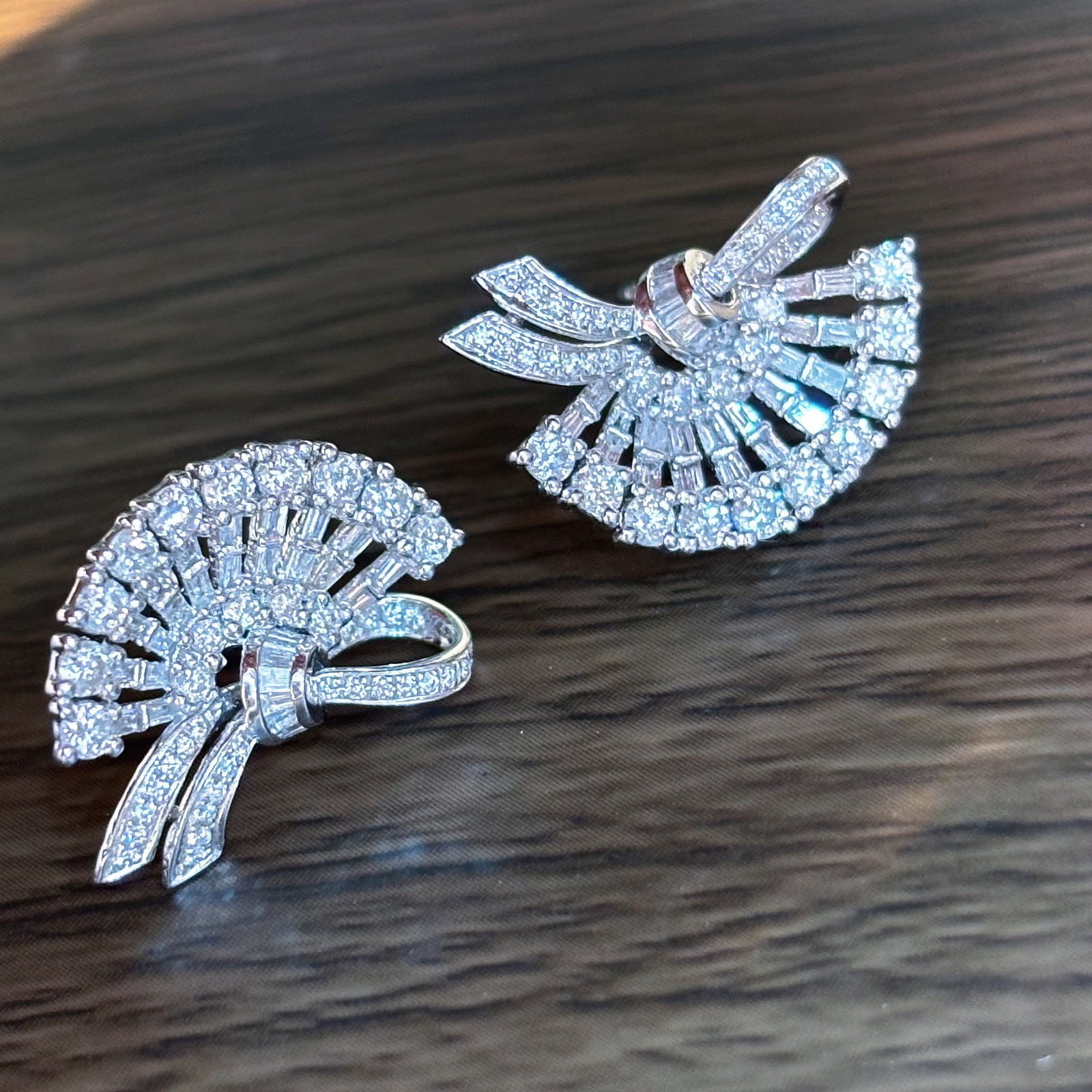14k Gold 1.3 Ct Natural H Diamond Earrings - 2