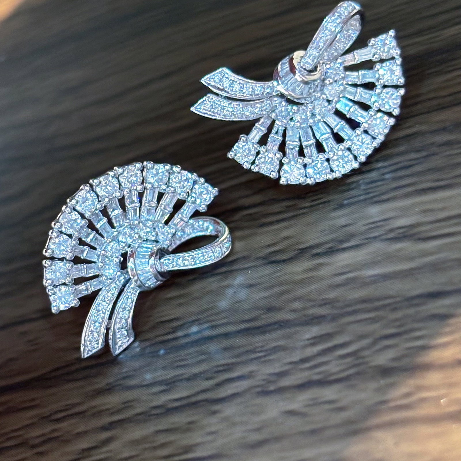14k Gold 1.3 Ct Natural H Diamond Earrings - 3