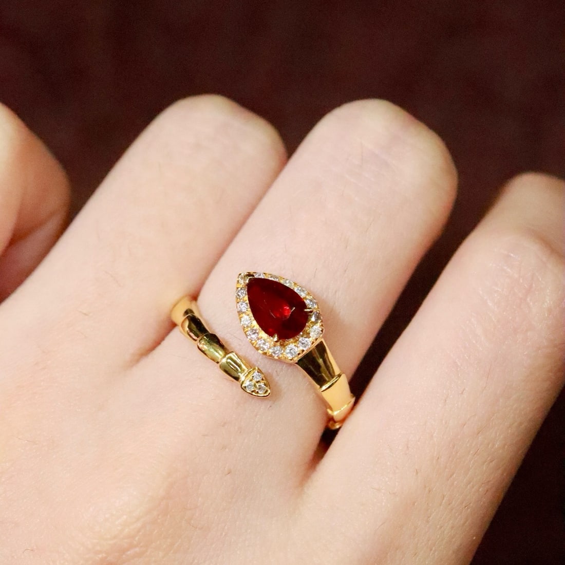 14k Gold 1.04 Ctw Natural Ruby & Diamond Ring - 5