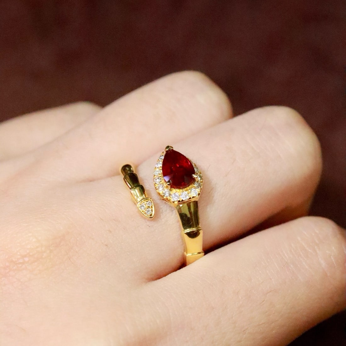 14k Gold 1.04 Ctw Natural Ruby & Diamond Ring - 6