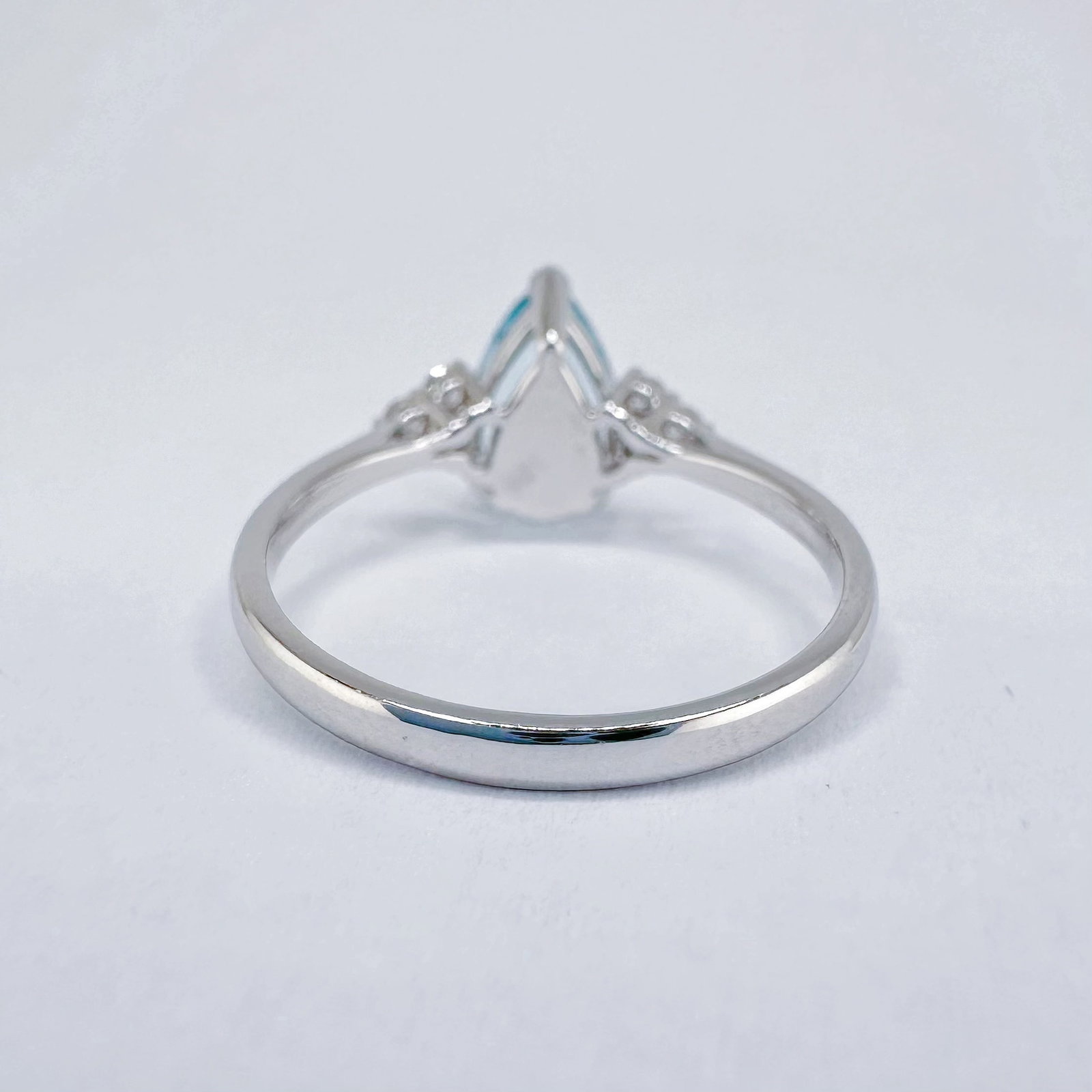14k Gold 1.12 Ctw Natural Aquamarine & Diamond Ring - 4