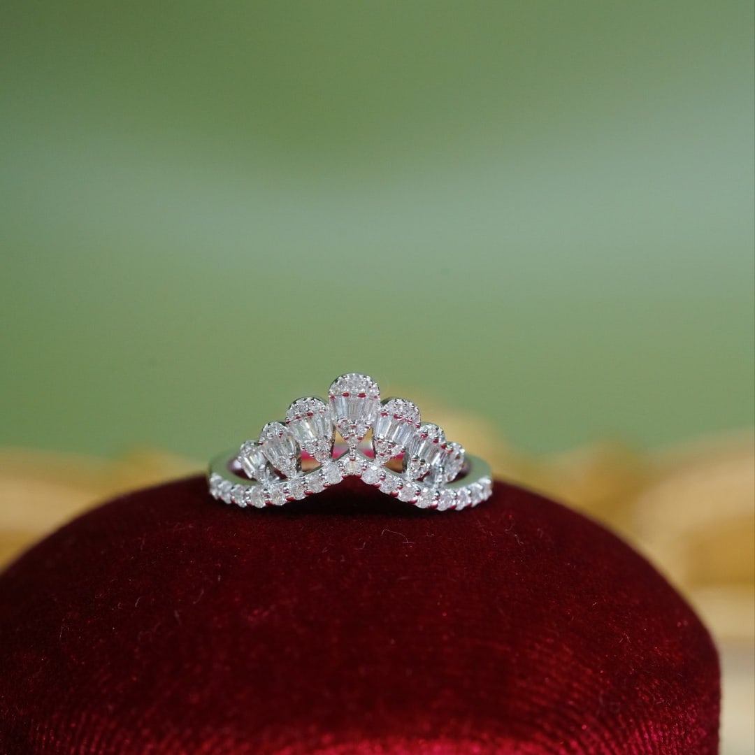 14k Gold 0.55 Ct Natural H Diamond Ring - 2