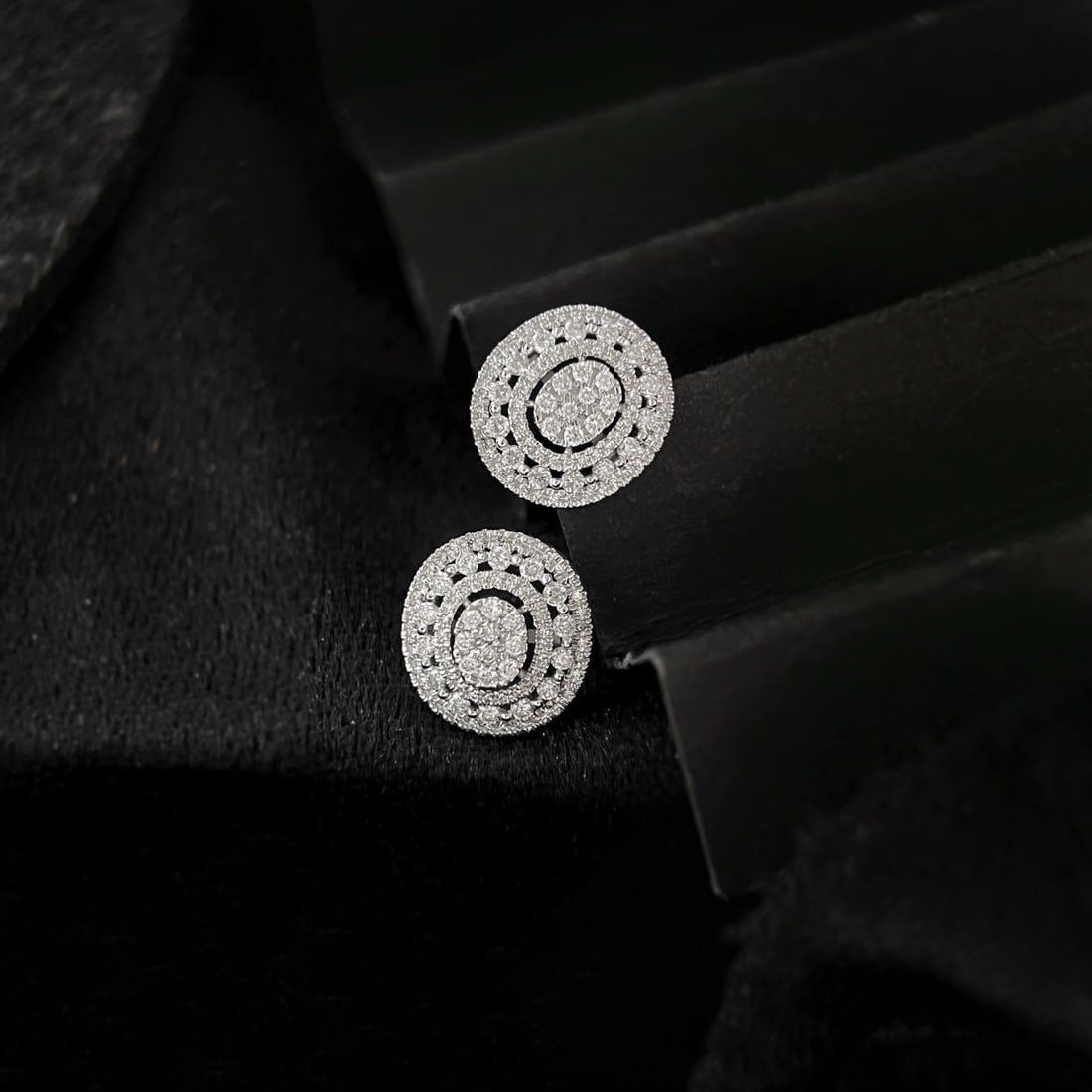 14k Gold 1 Ct Natural H Diamond Earrings - 2