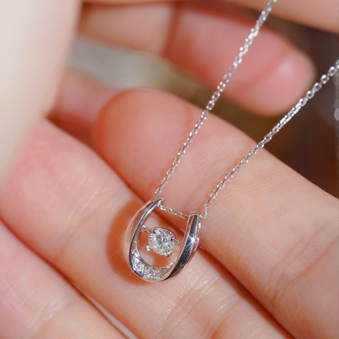 14k Gold 0.22 Ctw Natural H Diamond Necklace - 3