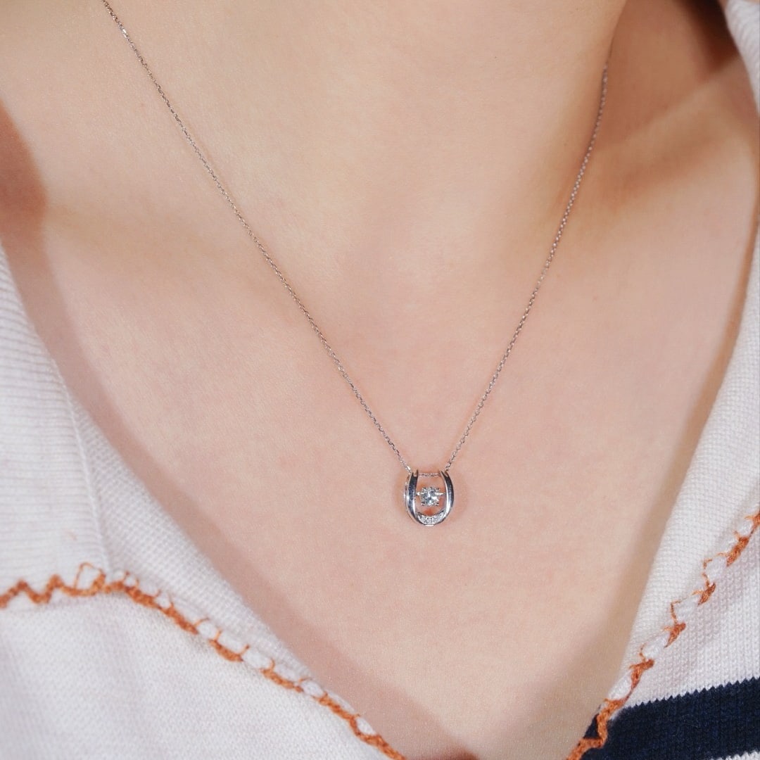 14k Gold 0.22 Ctw Natural H Diamond Necklace - 4