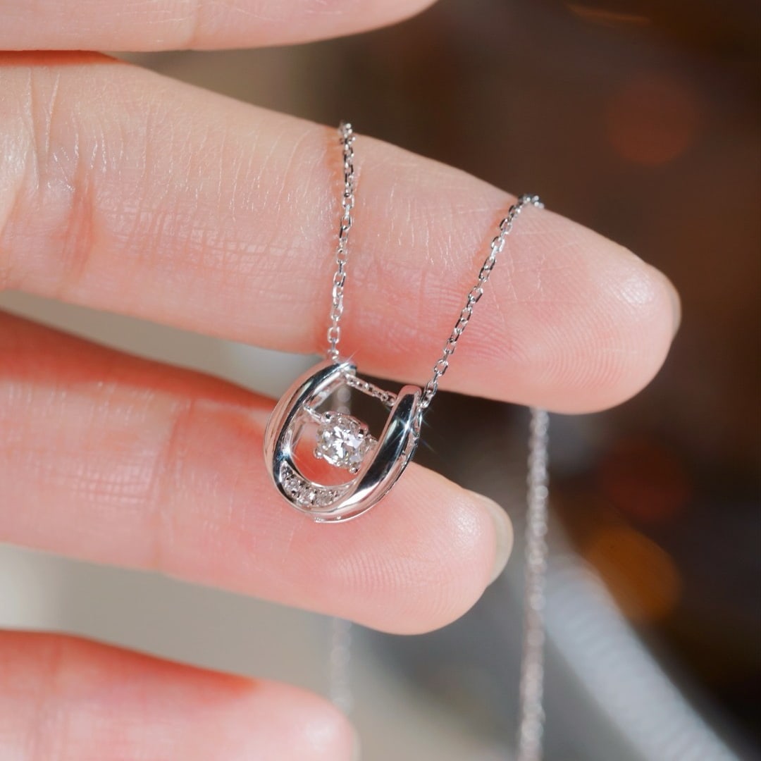 14k Gold 0.22 Ctw Natural H Diamond Necklace - 8