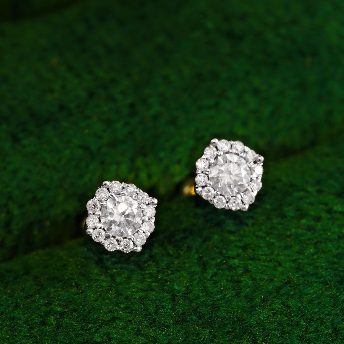 14k Gold 0.4 Ct Natural H Diamond Earrings - 3
