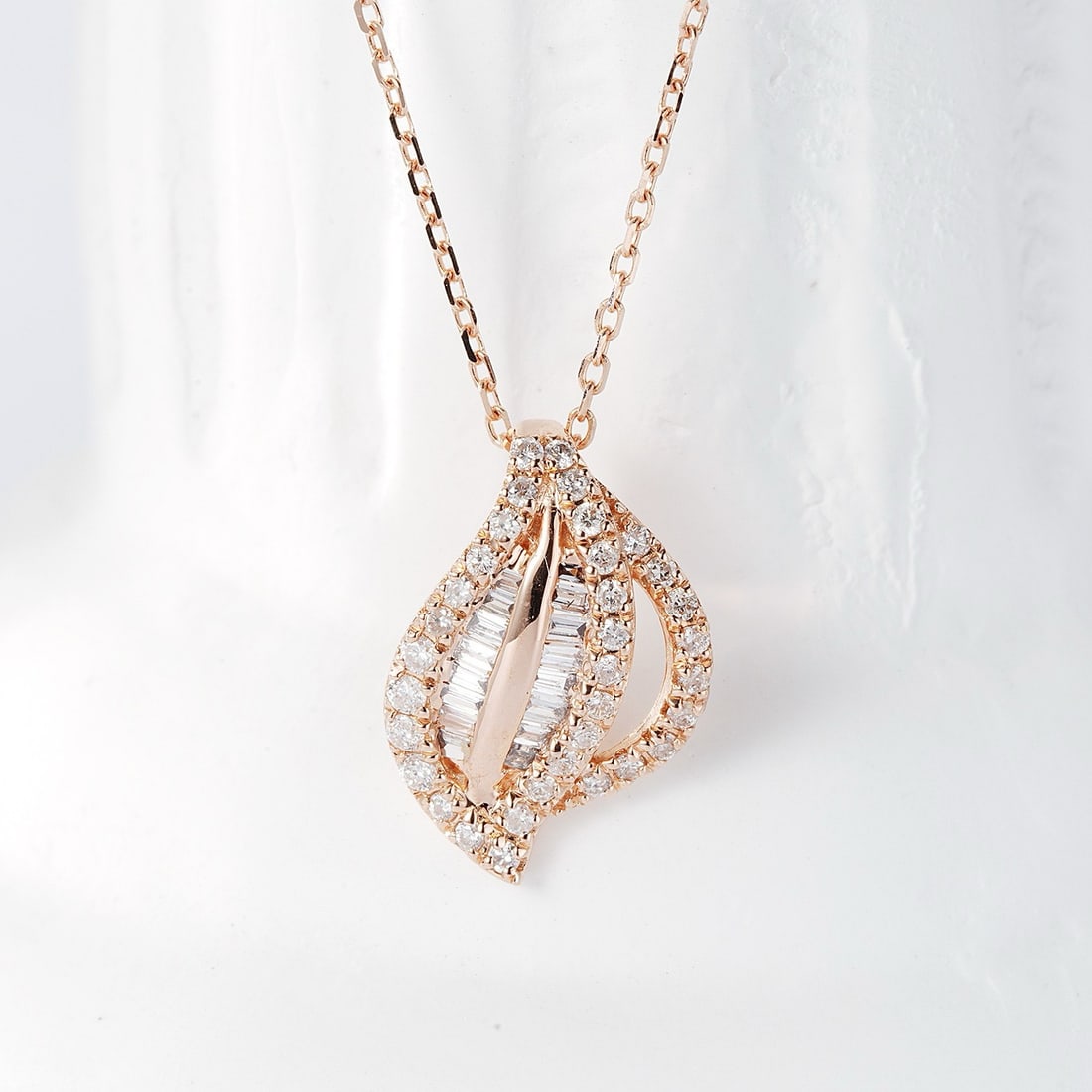 14k Gold 0.25 Ctw Natural H Diamond Necklace - 2