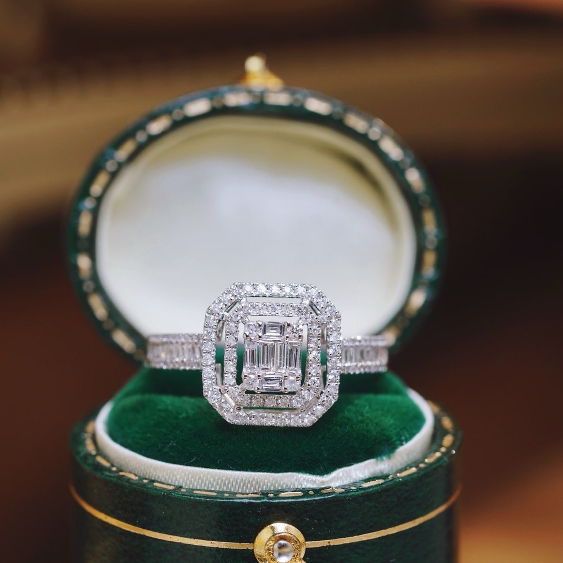 14k Gold 0.60 Ct Natural H Diamond Ring - 2