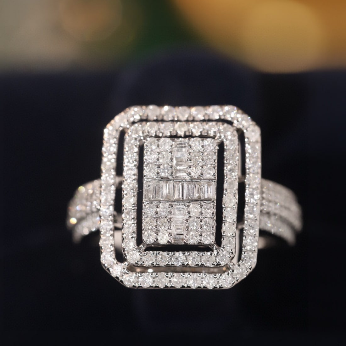 14k Gold 1.2 Ct Natural H Diamond Ring: Ref:231179011 // gold content:14k gold // ring size:7. 25us // // main gemstone:diamond // shape:multiple // carat weight:1. 2ct // clarity grade:vs-si // color:h // treatment:natural // Condition: