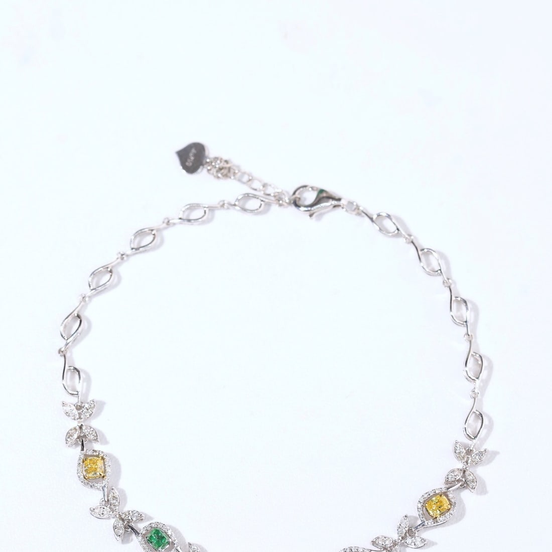 14K GOLD 1.1 CTW NATURAL COLOR DIAMOND & DIAMOND BRACELET - 4