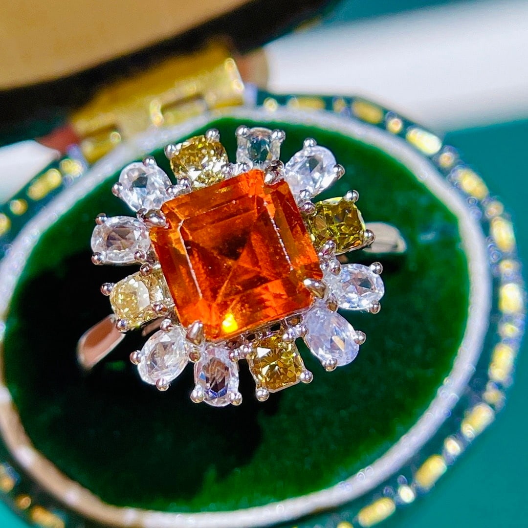 14k Gold 2.45 Ct Natural Spessartine Ring - 2