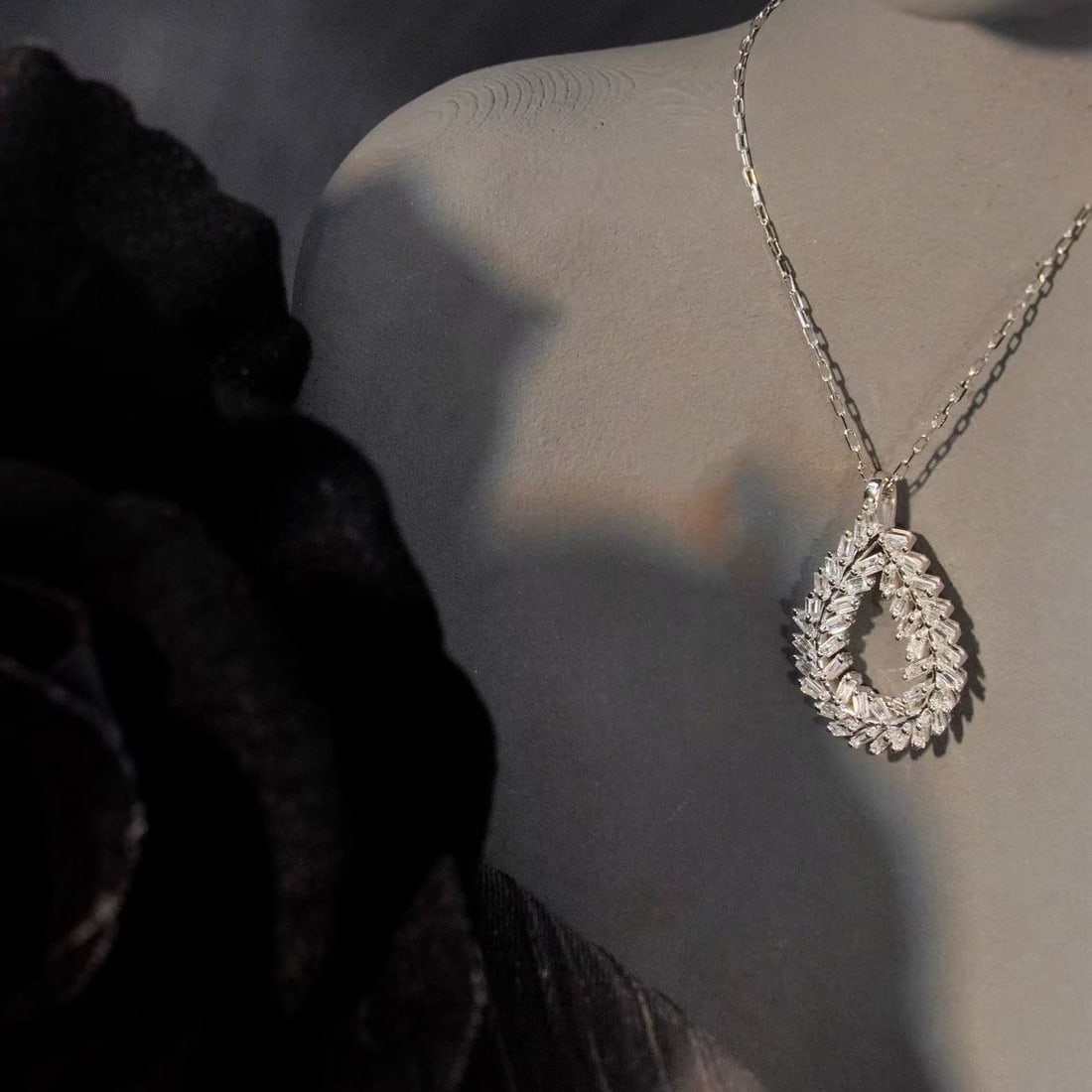 14k Gold 0.35 Ct Natural H Diamond Pendant( Without Chain ) - 3