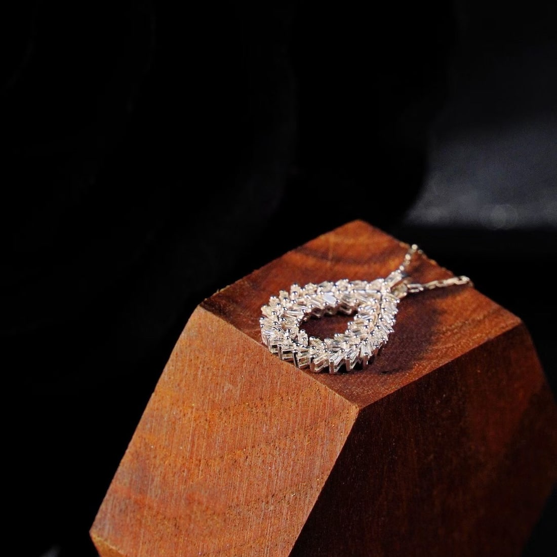 14k Gold 0.35 Ct Natural H Diamond Pendant( Without Chain ) - 4