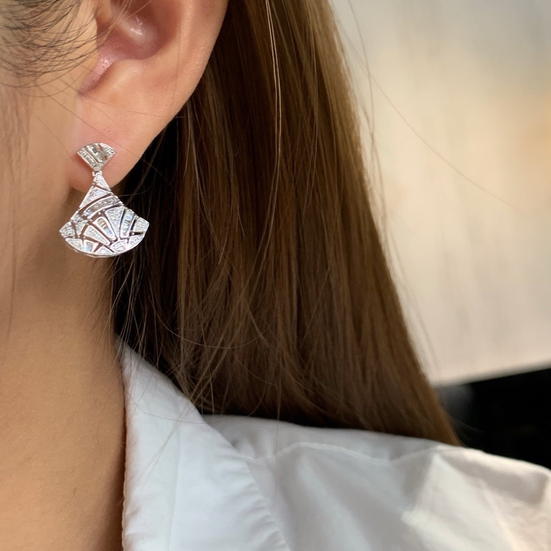 14k Gold 0.8 Ct Natural H Diamond Earrings - 5