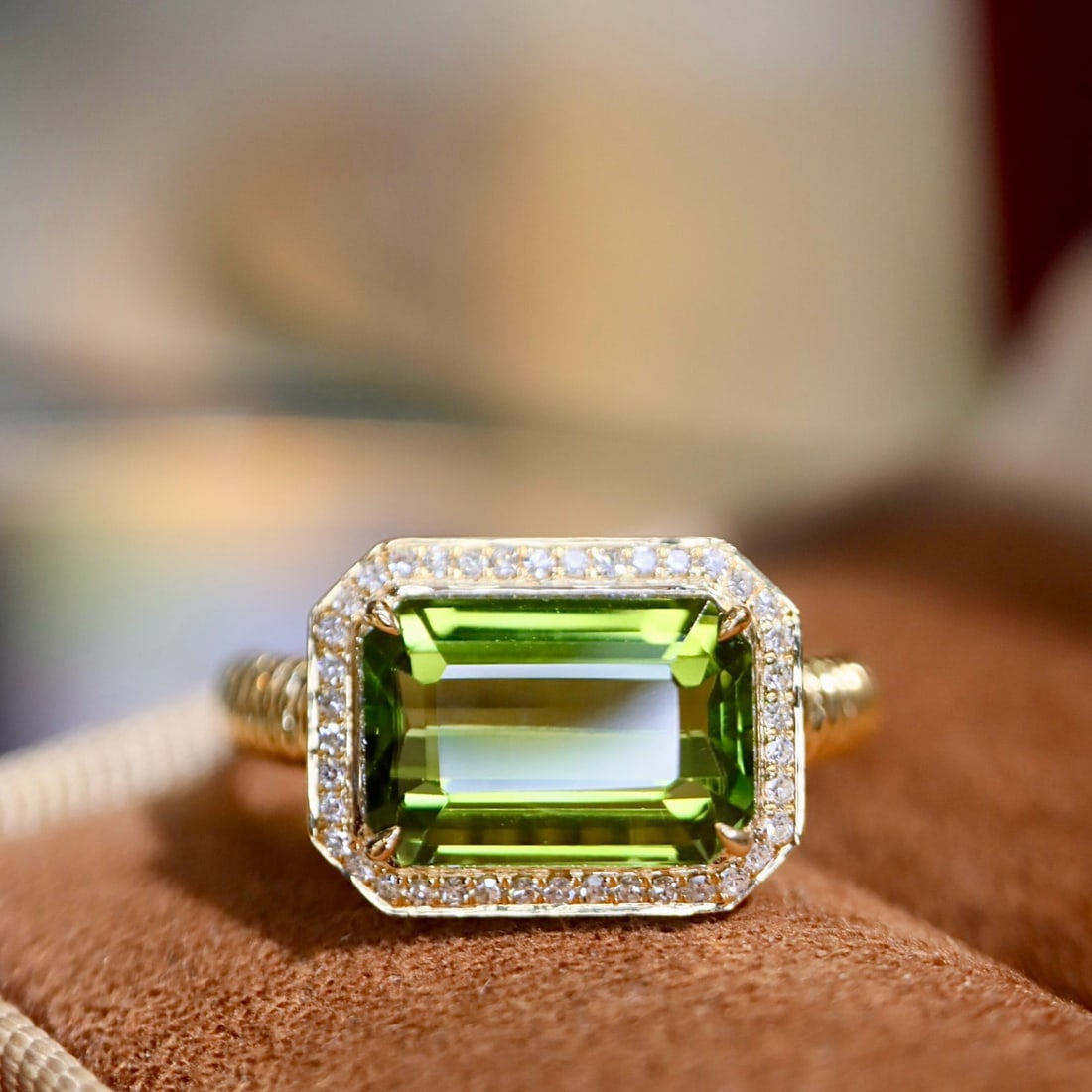 14k Gold 3.47 Ctw Natural Tourmaline & Diamond Ring - 5