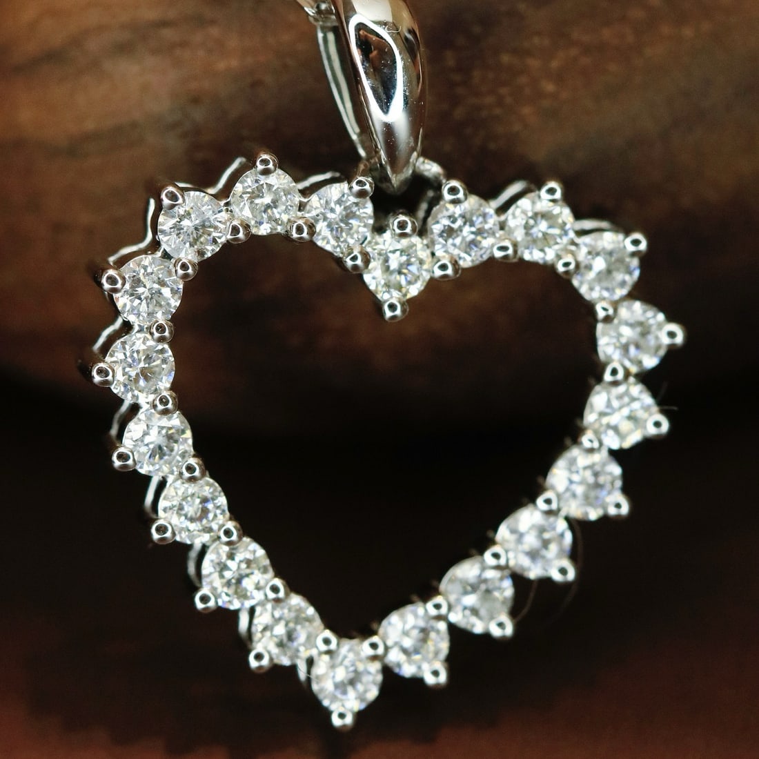 14k Gold 0.6 Ct Natural H Diamond Necklace - 5