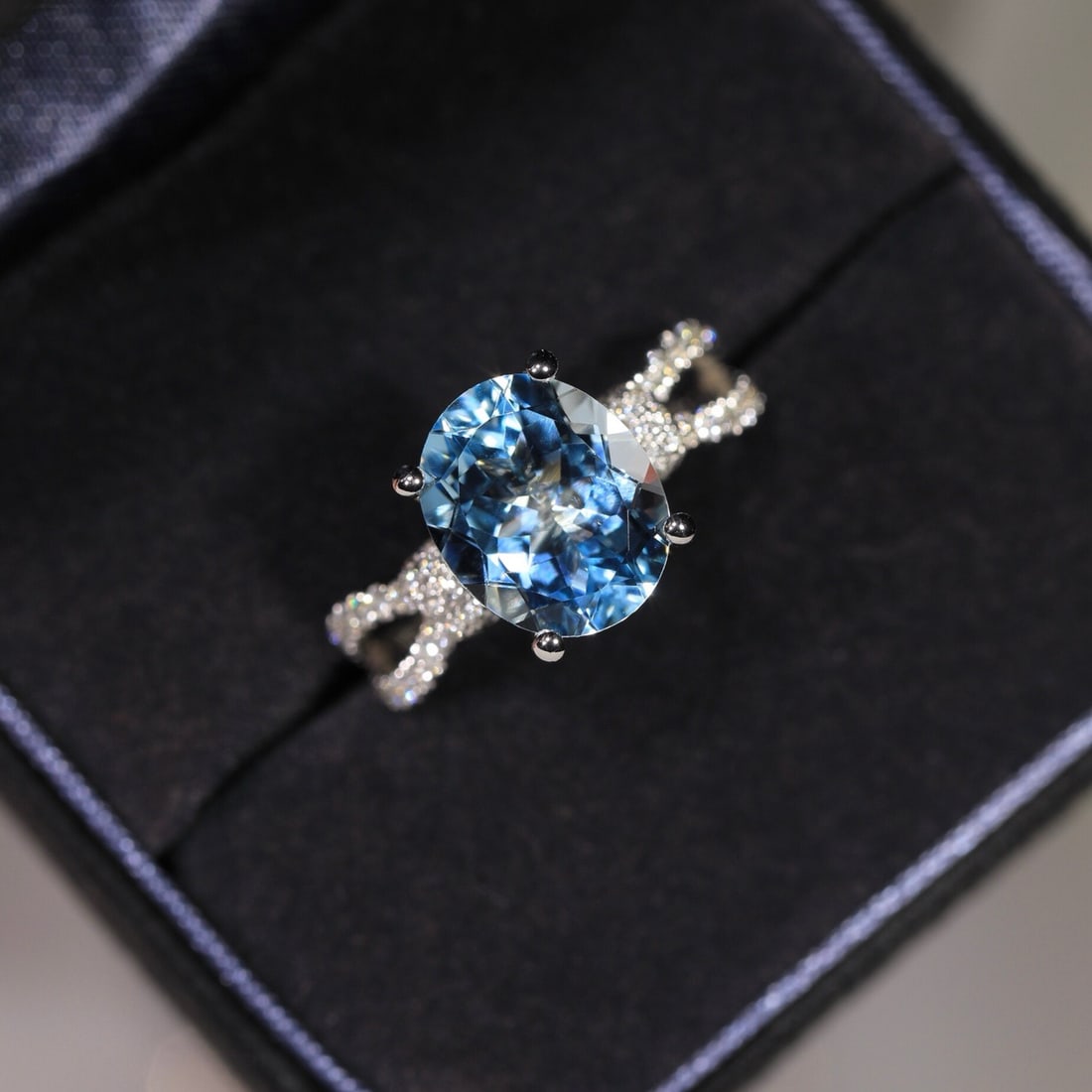 14k Gold 3.57 Ctw Natural Aquamarine & Diamond Ring - 3
