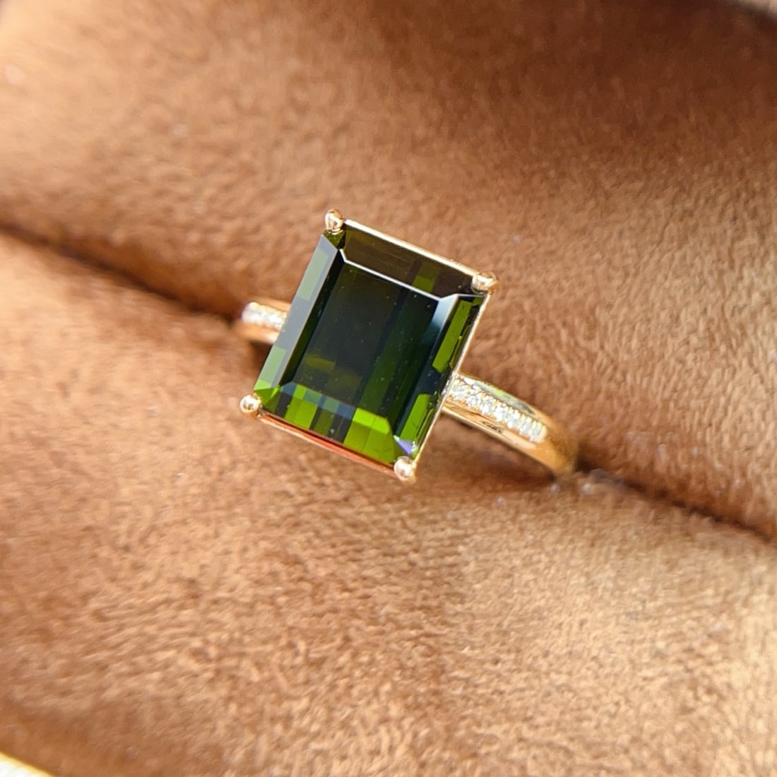 14k Gold 3.39 Ctw Natural Tourmaline & Diamond Ring - 3