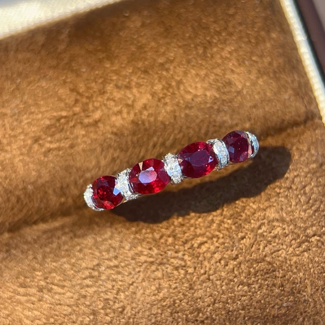 14k Gold 1.66 Ctw Natural Ruby & Diamond Ring: Ref:231180138 // gold content:14k gold // ring size:7. 25us // // main gemstone:ruby // shape:oval // carat weight:1. 55ct // color:red // treatment:natural // // adjacent gemstone 2 : diamond //