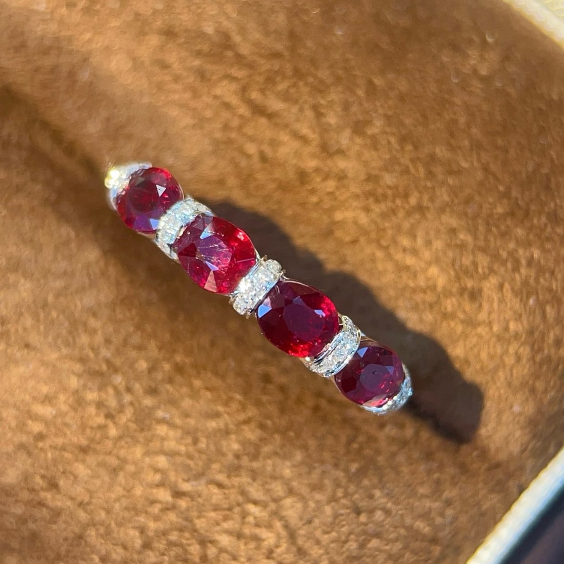 14k Gold 1.66 Ctw Natural Ruby & Diamond Ring - 2