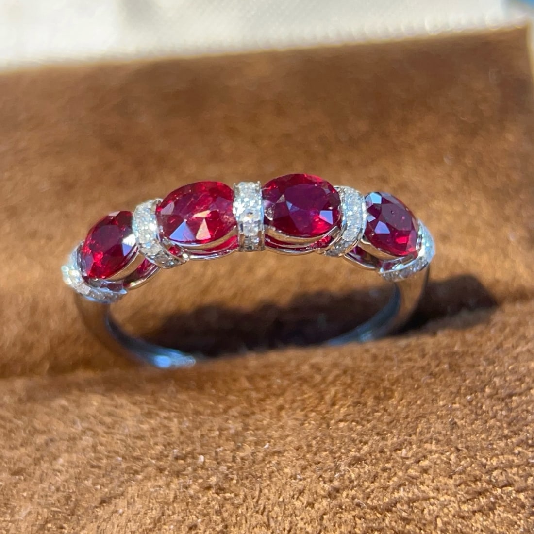 14k Gold 1.66 Ctw Natural Ruby & Diamond Ring - 3