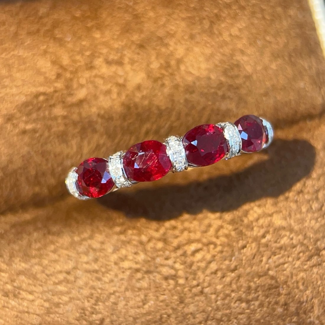 14k Gold 1.66 Ctw Natural Ruby & Diamond Ring - 4