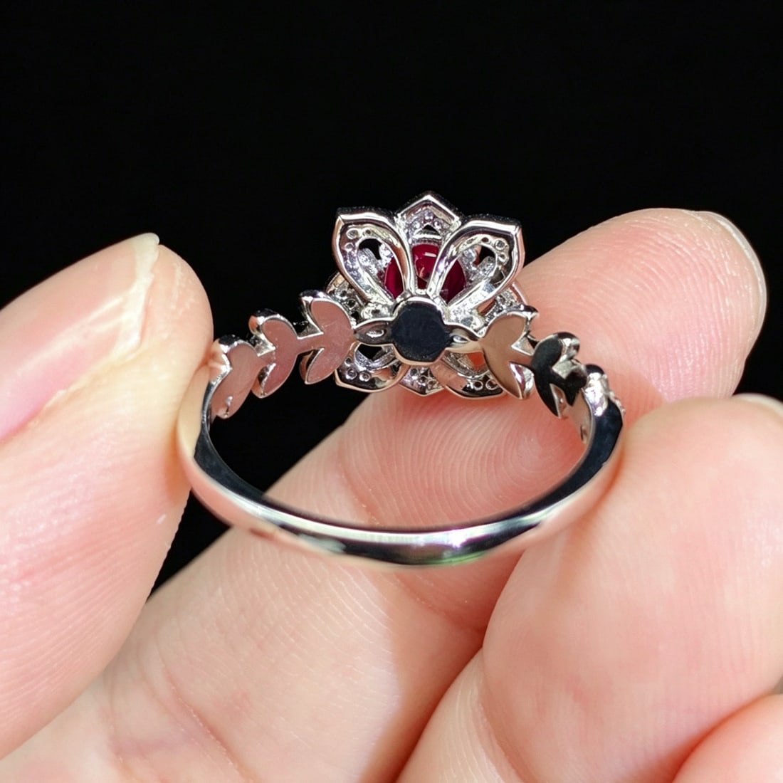 14k Gold 1.27 Ctw Natural Ruby & Diamond Ring - 5