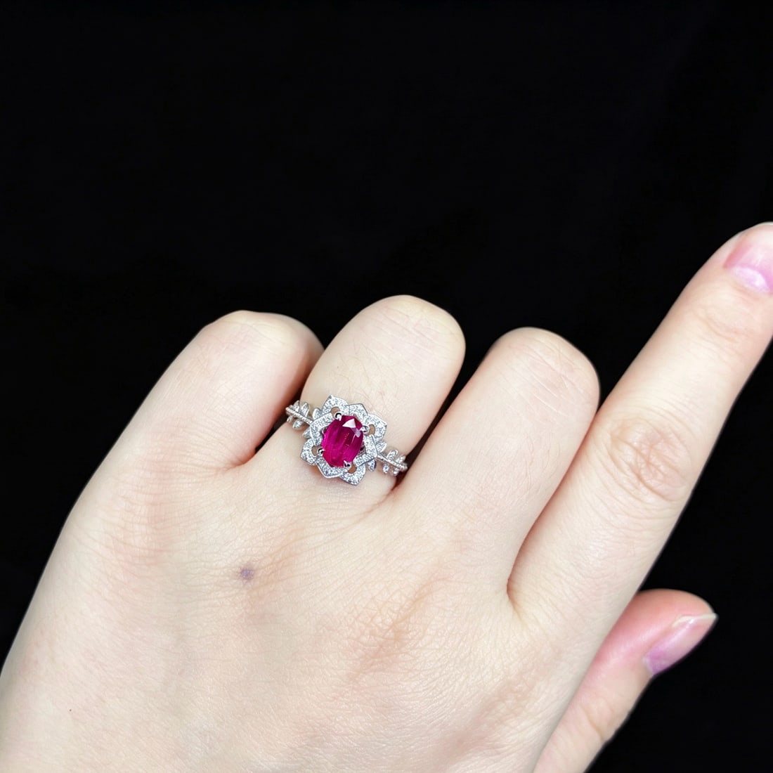 14k Gold 1.27 Ctw Natural Ruby & Diamond Ring - 6