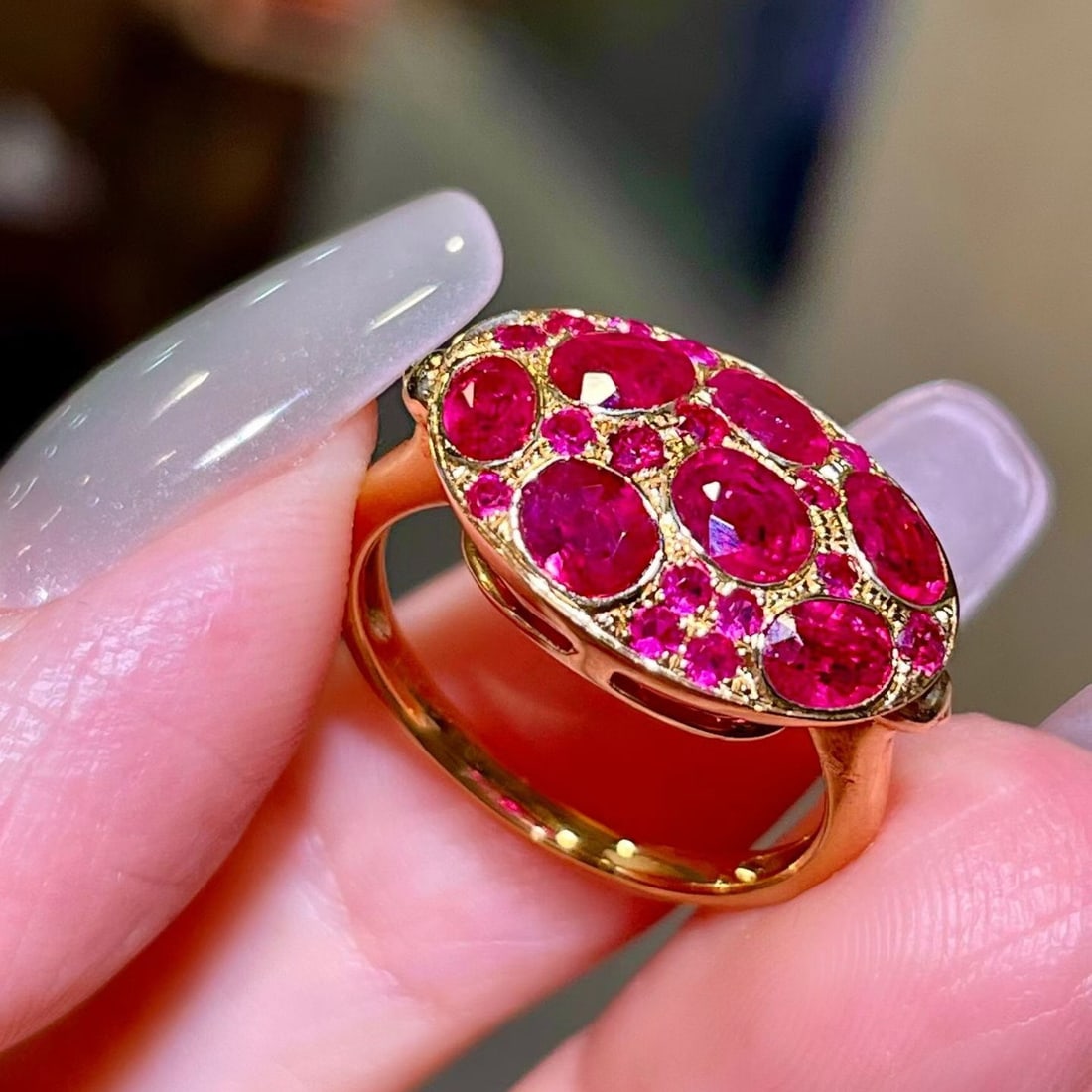 14k Gold 2.39 Ct Natural Ruby Ring - 2