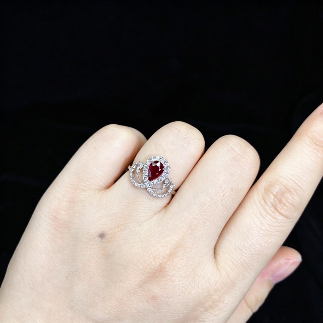 14k Gold 1.40 Ctw Natural Ruby & Diamond Ring - 6