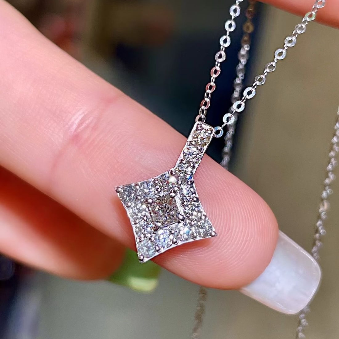 14k Gold 0.50 Ct Natural H Diamond Pendant( Without Chain ) - 3