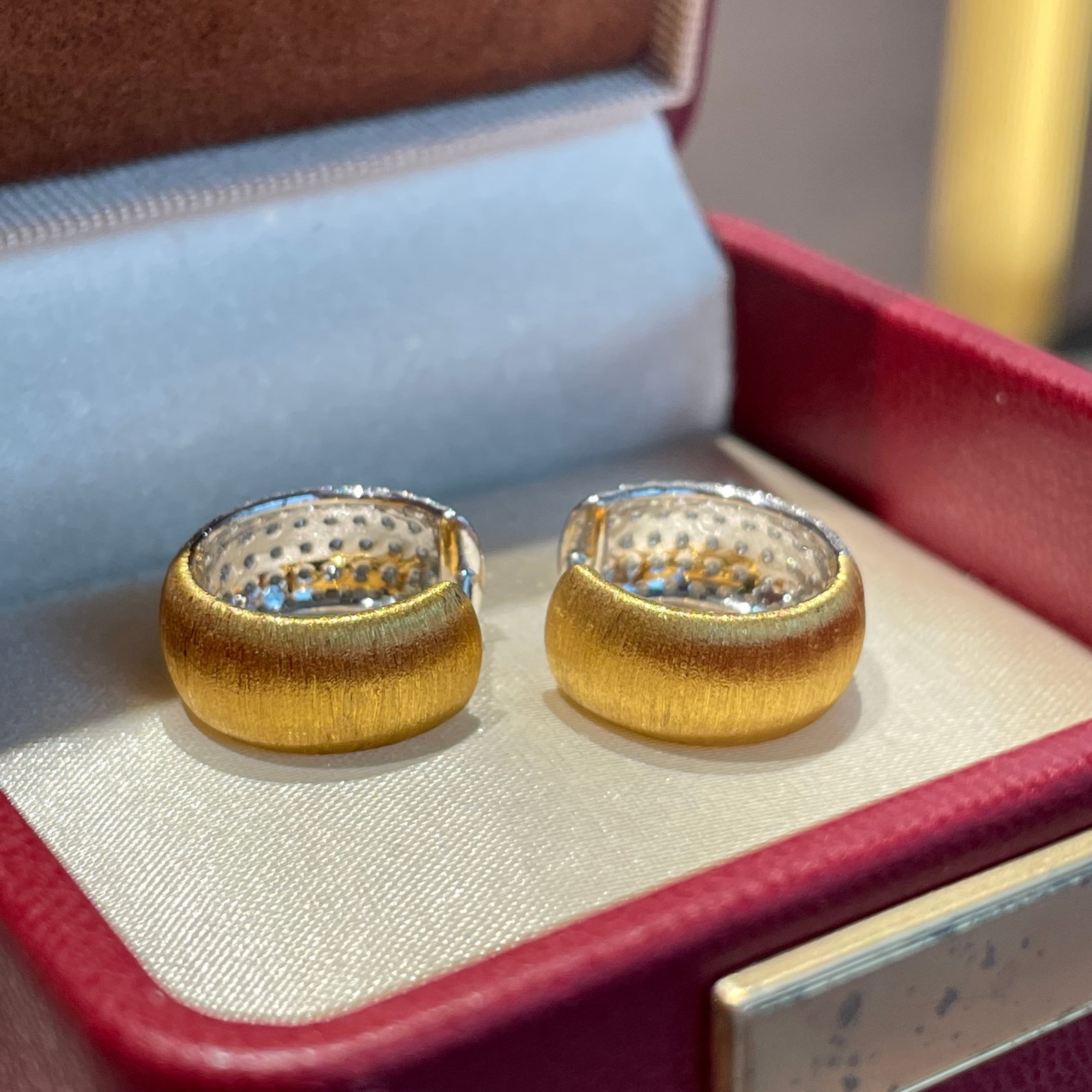 14k Gold 1.2 Ct Natural H Diamond Earrings - 8