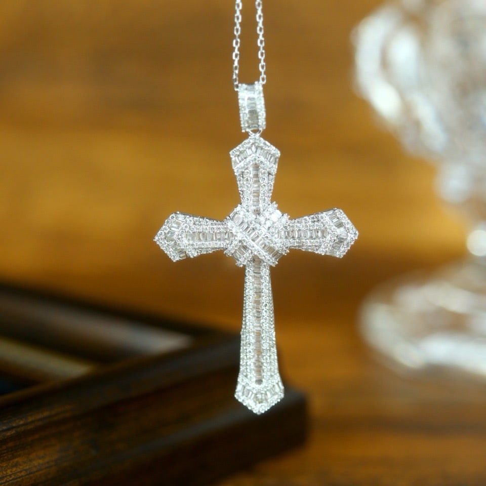 14k Gold 3.5 Ct Natural H Diamond Pendant( Without Chain ) - 5
