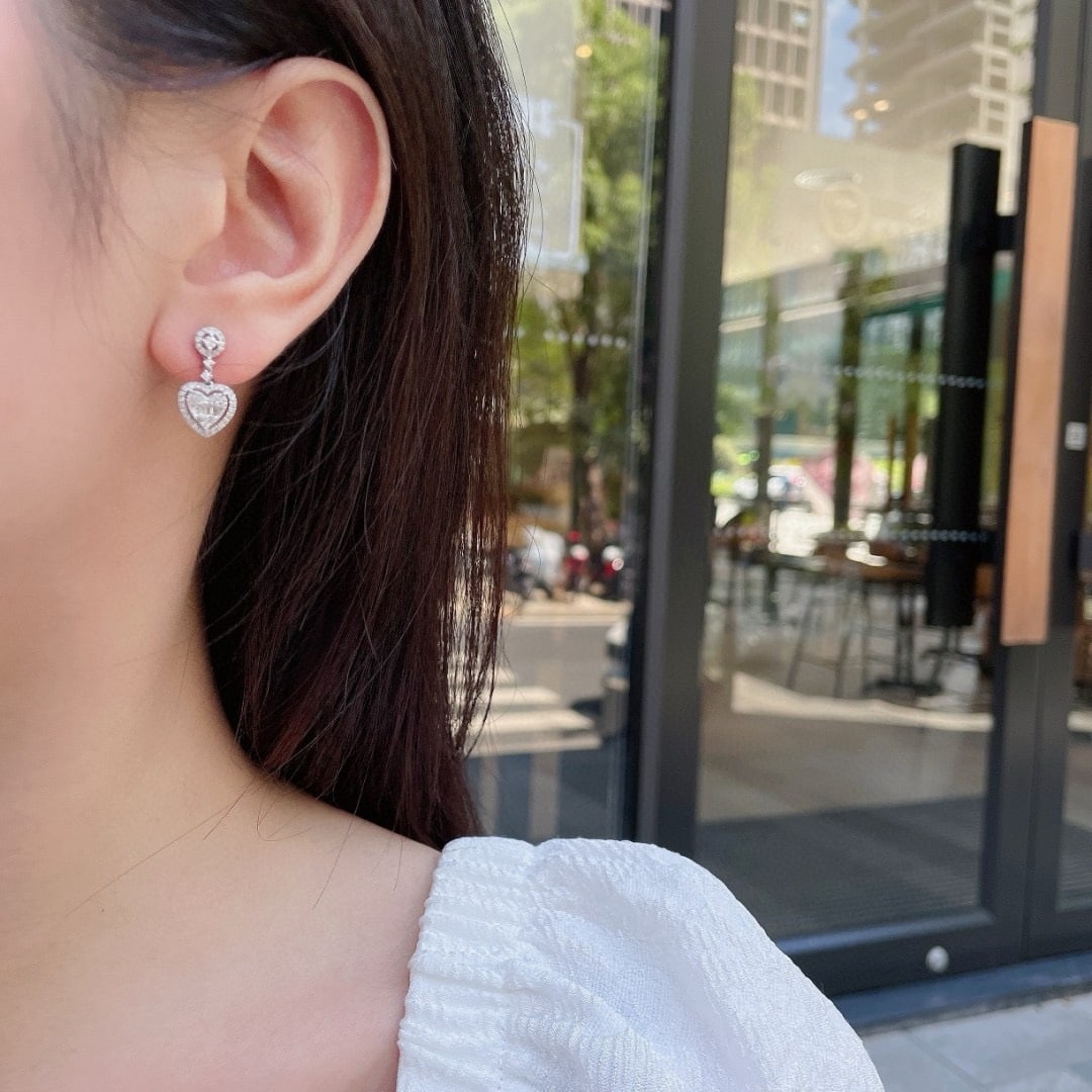 14k Gold 0.36 Ctw Natural H Diamond Earrings - 3