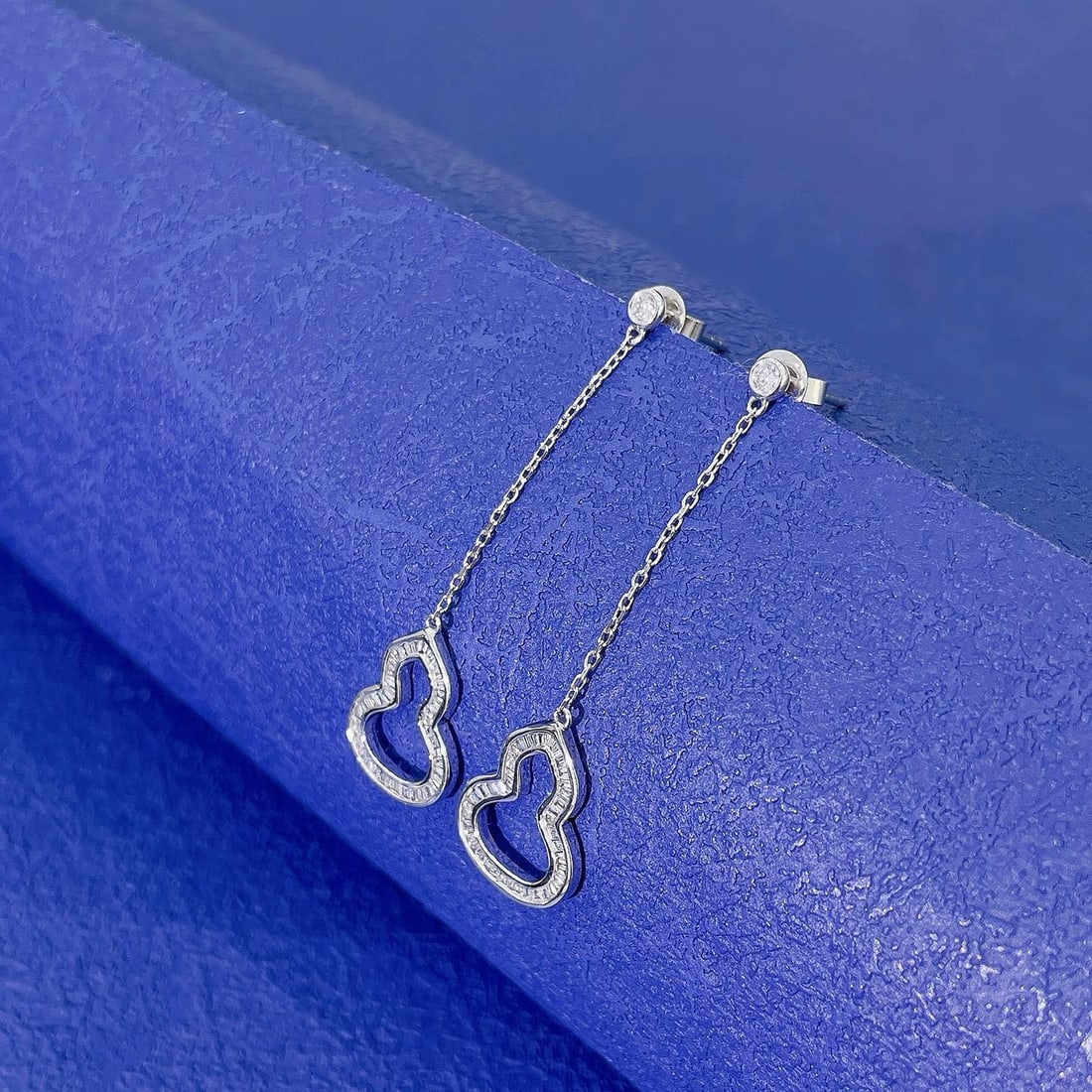 14k Gold 0.40 Ctw Natural H Diamond Earrings - 2