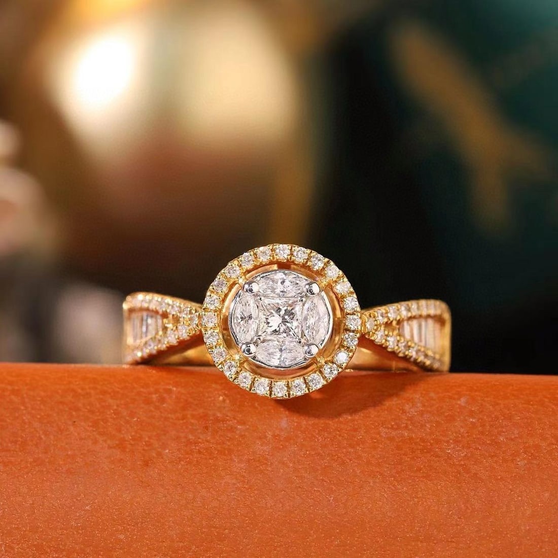 14k Gold 0.62 Ct Natural H Diamond Ring: Ref:231181049 // gold content:14k gold // ring size:7. 25us // // main gemstone:diamond // shape:multiple // carat weight:0. 62ct // clarity grade:vs-si // color:h // treatment:natural // Condition: