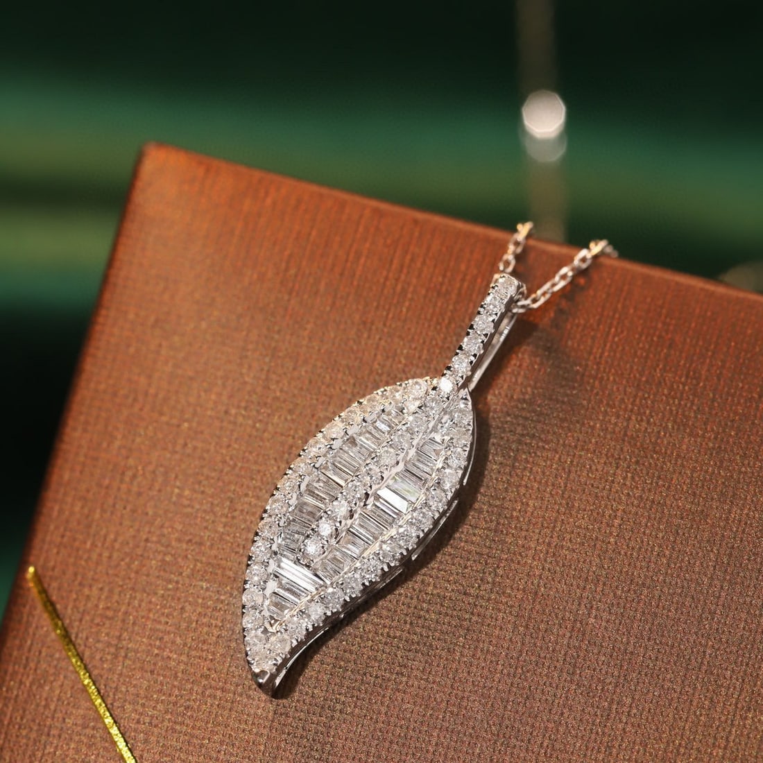 14k Gold 0.75 Ct Natural H Diamond Necklace - 2