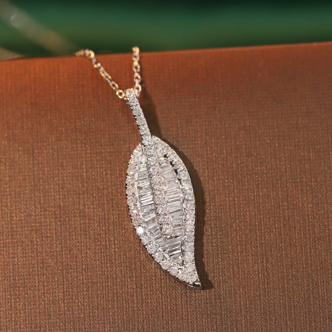 14k Gold 0.75 Ct Natural H Diamond Necklace - 3