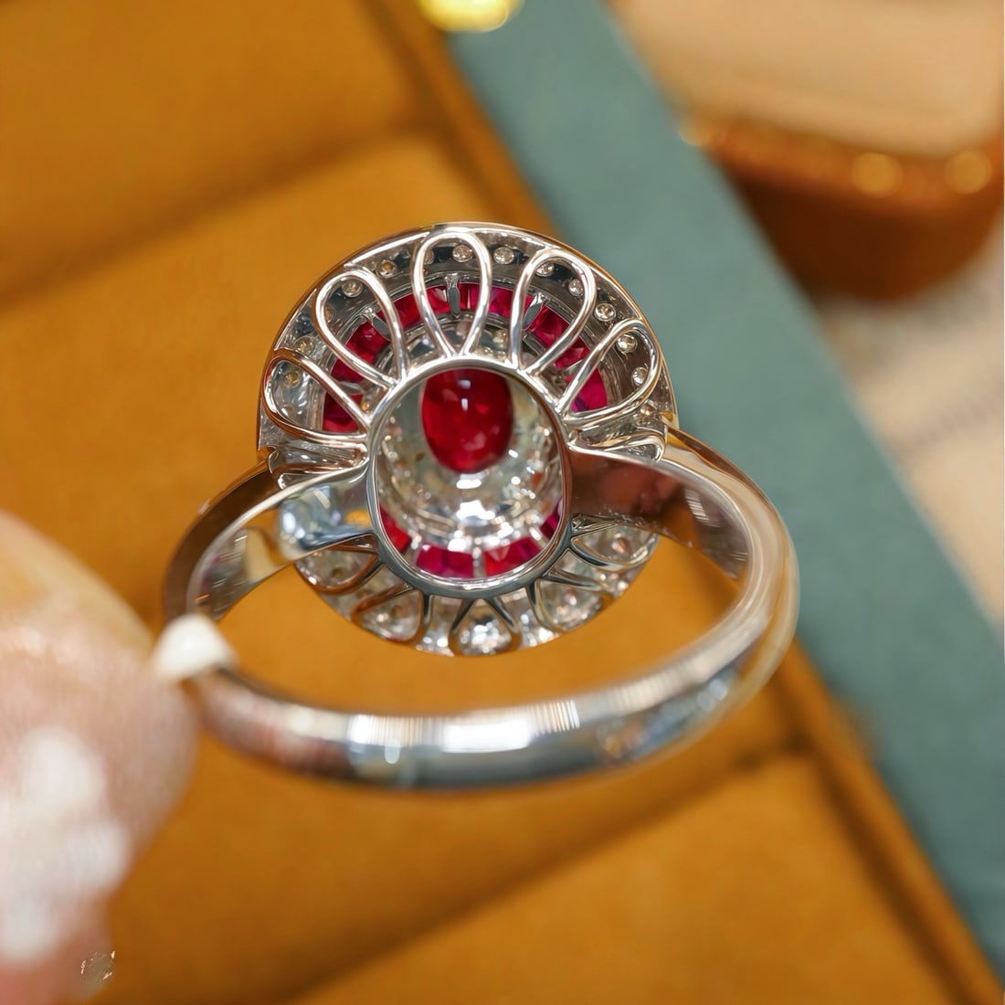 14k Gold 2.52 Ctw Natural Ruby & Diamond Ring - 4