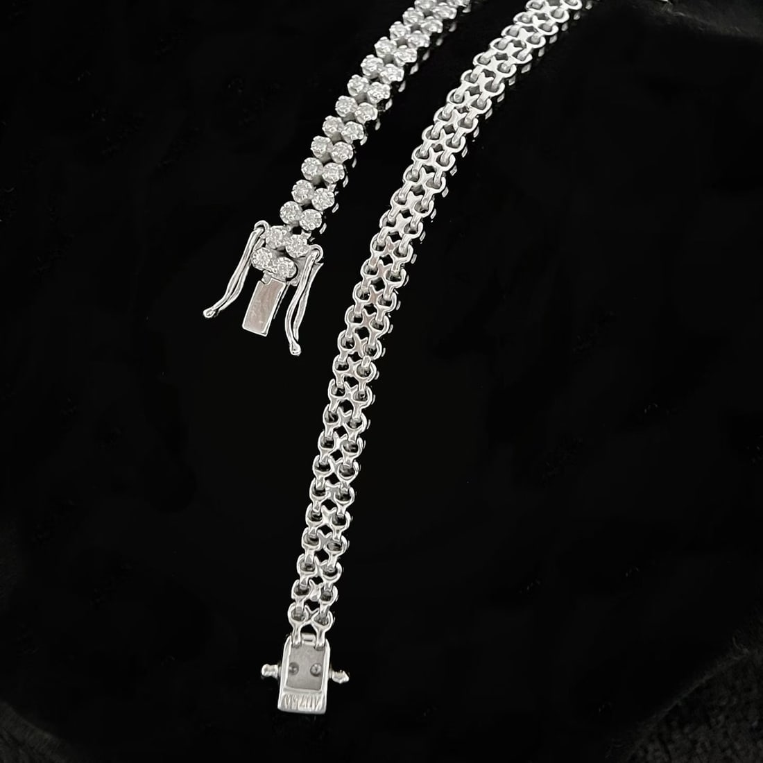 14k Gold 1.8 Ct Natural H Diamond Bracelet - 2